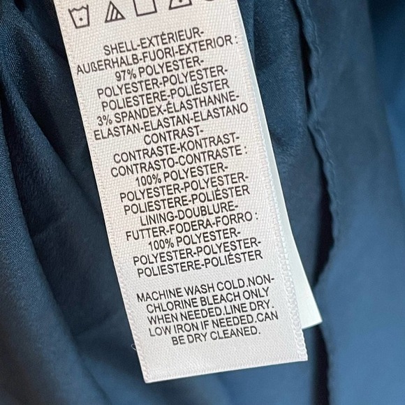 Dress the Population Alicia Plunging Mix Media Fit & Flare Midi Dress XL NWOT - Picture 9 of 11